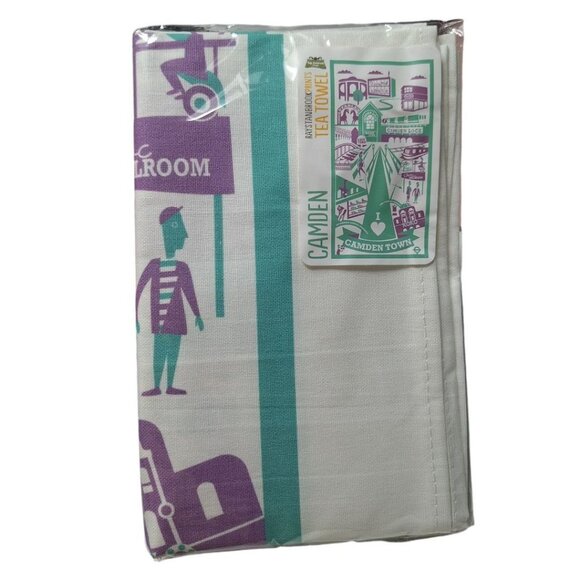 Ray Stanbrook Prints Camden Tea Towel Market Electric Ballroom Tattoo Funky Fun - Picture 1 of 6